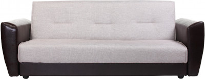 Диван книжка Амстердам 120 рогожка бежевая, пружинный блок Боннель