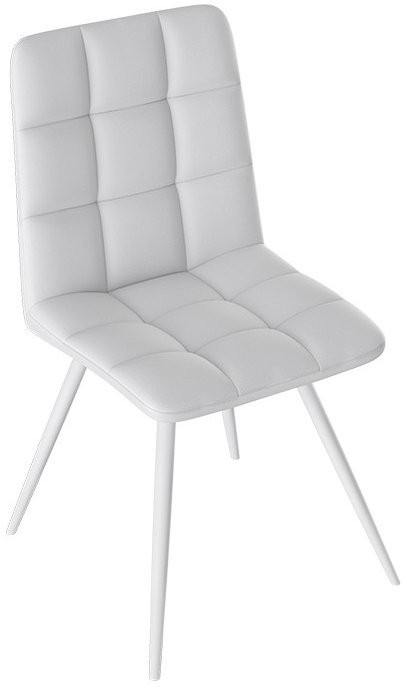 Бруно Стул (конус Т3) (Черный муар матовый/Кожзам Бежевый)