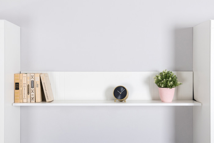 Валенсия Гостиная № 125, ЛДСП белый шагрень/МДФ белый шагрень