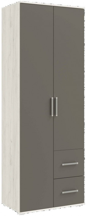 Модульная спальня Фиеста NEW композиция 3 (Дуб крафт белый/Графит)