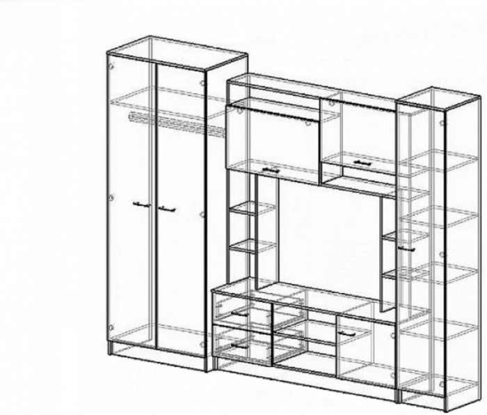 Гостиная Марта-11 (Белый)