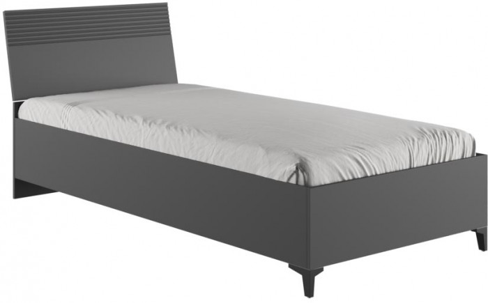 Кровать с основанием Ника (0,9м), Эйхория, Графит