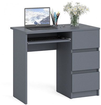 Мори компьютерный стол МС-6 правый, графит