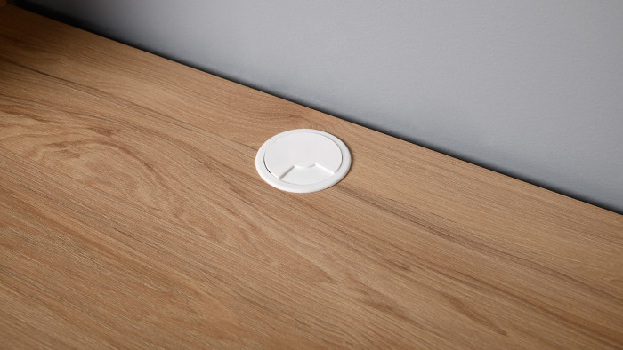 компьютерный стол Комфорт 12.71, гикори рокфорд натуральный/сатин