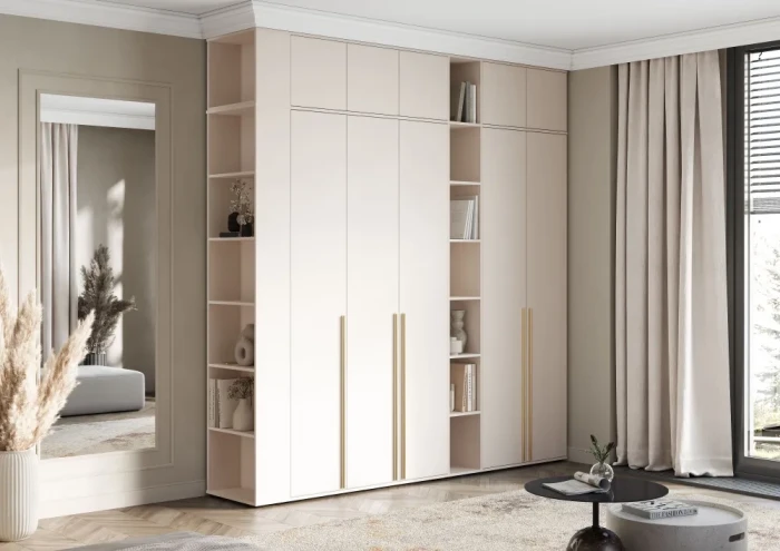 Норд Композиция Шкафов с антресолями + Терминал, Кашемир/Кашемир