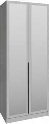 Шкаф Мадрид (0,9) с зеркалом, Камень серый