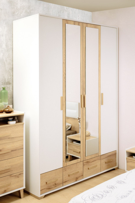 Шкаф для одежды и белья Айрис 555, дуб