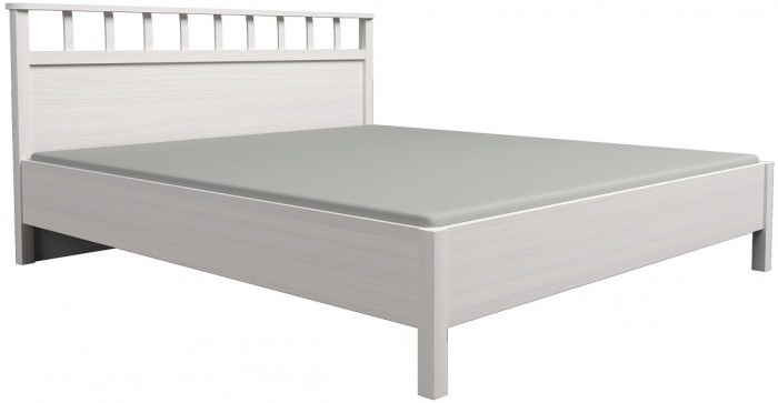 Кровать с ортопедическим основанием (металл) Sherlock 46 Люкс 180х200, ясень светлый