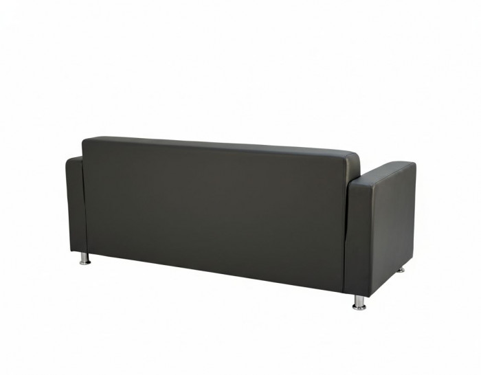 Диван прямой Томи, 160 см, экокожа, темно-серый