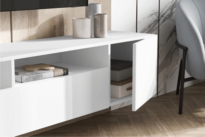 Тумба под ТВ Сити, белый (Белый)