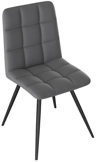 Бруно Стул (конус Т3) (Белый муар/Кожзам Белый)