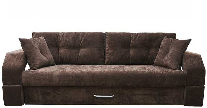 Диван еврокнижка Манчестер 160 ВЕЛЮР 06 КОРИЧНЕВЫЙ НПБ