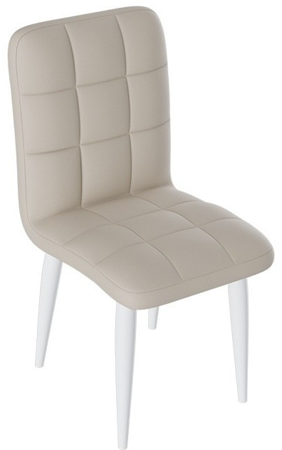 Франк ДП 2-17 Стул (конус) (Капучино матовый/Кожзам Бежевый)