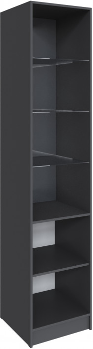 Шкаф Мадрид (0,5) с 2 фасадами, Графит серый