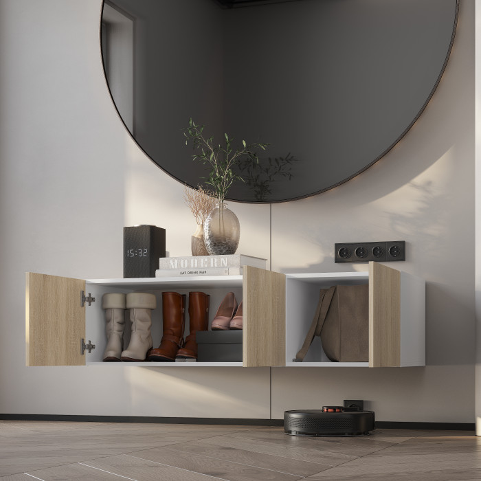 Тумба "Тайм" ТБ-18 Сонома/Белый