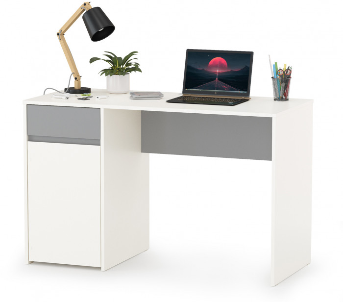 Торонто Компоновка № 02, белый шагрень/стальной серый