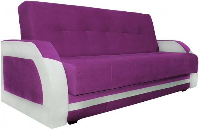 Диван-книжка Феникс 140 фиолетовый, пружинный блок Боннель