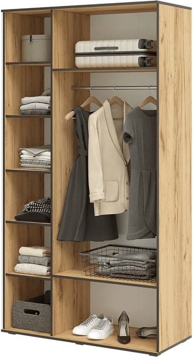 Норд Шкаф трехстворчатый 1200 графит