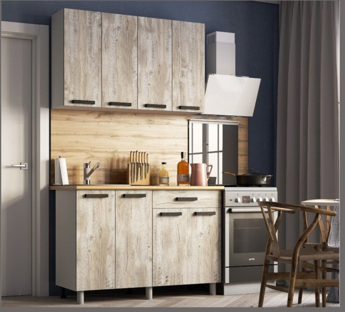 Кухонный гарнитур Нагано 1,2м Дуб Юкон