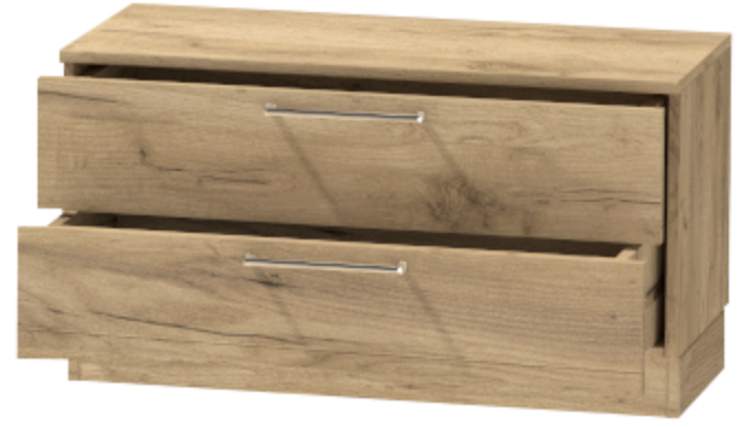 Тумба-5 прикроватная напольная "Иннэс-7", Дуб крафт золотой