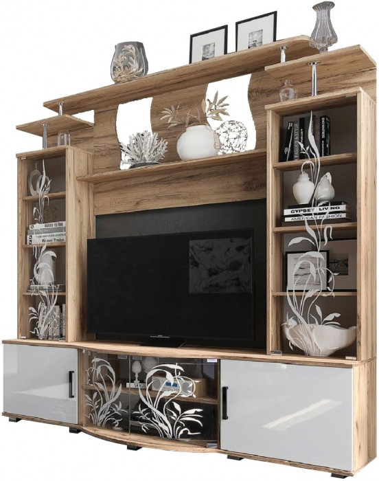 Модульная гостиная Виста (Ясень шимо темный / светлый)