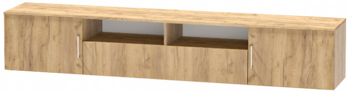 Тумба-3 под ТВ подвесная "Иннэс-7", Дуб крафт золотой