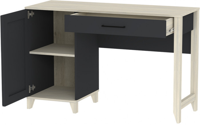 Стол туалетный Аурелио 43, Антрацит; Блеквуд Сатиновый