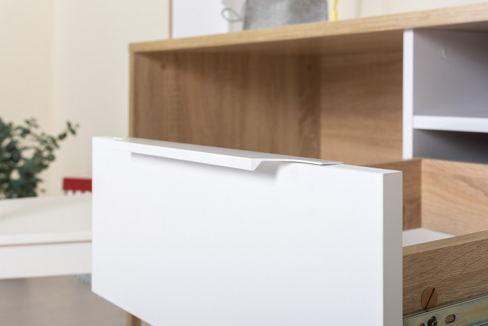 компьютерный стол Комфорт 12.95N, дуб сонома/белый