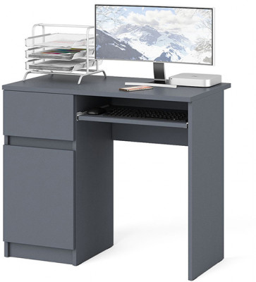 Мори компьютерный стол МС-1 левый, графит