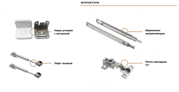Норд Полка косметическая (Дуб Крафт Белый, Дуб Крафт Белый)