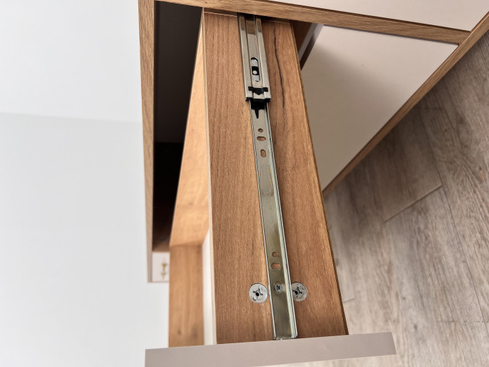 Тумба ТВ Парус-13 дуб крафт золотой/кашемир