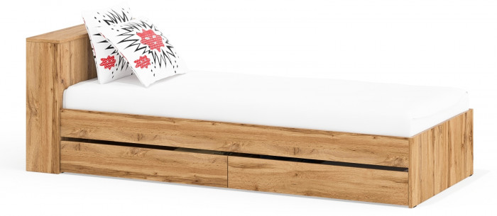 Ксения Кровать с ящиками 0900, дуб вотан
