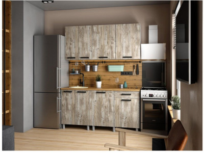 Кухонный гарнитур Нагано 1,6м Дуб Юкон