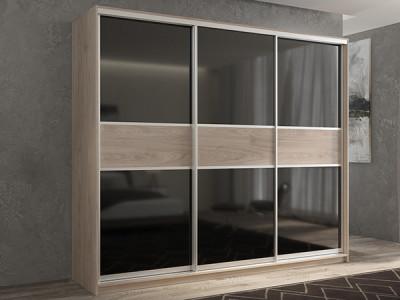 Шкаф-купе Кааппи 12 Кастелло Серый 210х60х230 см