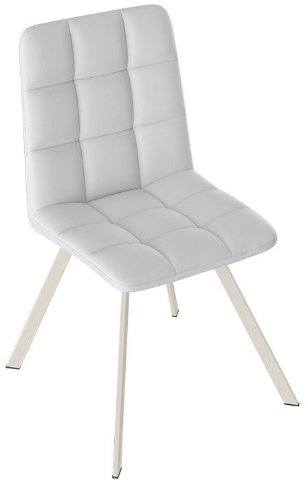 Бруно Стул (паук Т2) (Белый муар/Кожзам Белый)