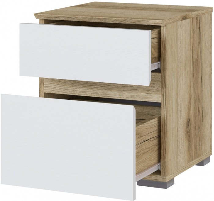 Плейона Тумба прикроватная делано/белый