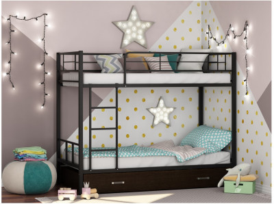 Двухъярусная кровать Севилья 2Я (Коричневый, Дуб молочный)