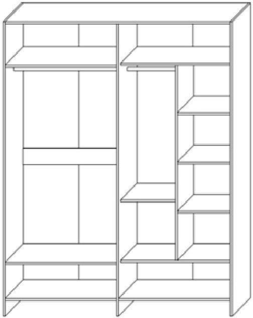 Модульная спальня "Харди", композиция 1 - Белый текстурный/Ясень белый