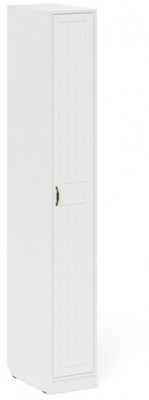 Прихожая П-6-500 Пенал, белая шагрень/фасады МДФ белое дерево фрезеровка прованс