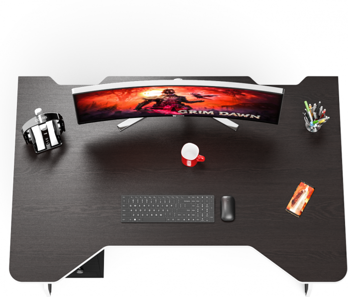 компьютерный стол С-МД-СК5-1400, венге/кромка белая