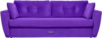 Диван еврокнижка Амстердам 160 ЛЮКС 08 ВЕЛЮР ФИОЛЕТОВЫЙ НПБ