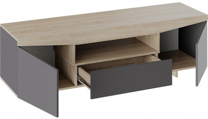 Тумба под ТВ тип 1 (Белый Ясень/ Дуб Сонома)