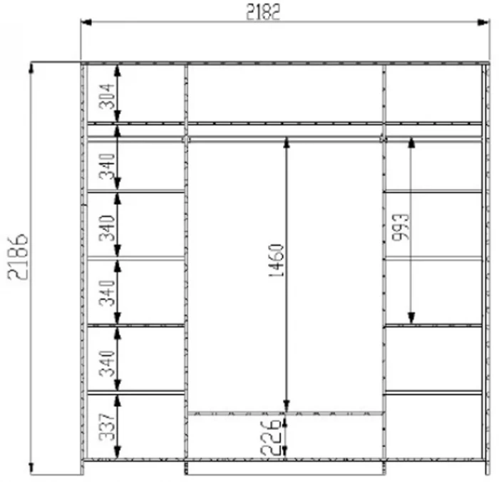 Модульная спальня "Тиволи" из массива дуба - Серый антрацит (лак)