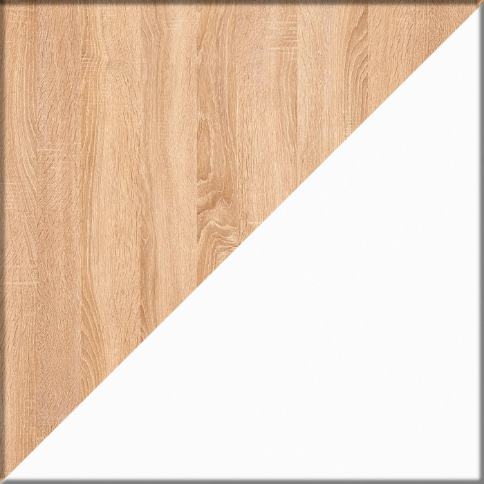 КР100 Стол компьютерный Комфорт 12.71 + кресло 103 серое, цвет дуб сонома/белый, ШхГхВ 116,7х60,2х165,4 см., НЕ универсальная сборка