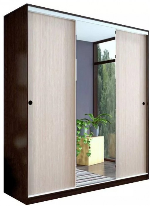 Шкаф-купе Альянс 2000 (Сандал светлый)