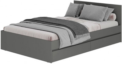 Симпл КР-07 кровать 1,2 м графит