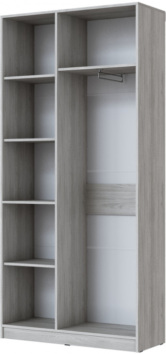 Шкаф 2-х створчатый Апполия, Ясень анкор светлый/Сандал белый