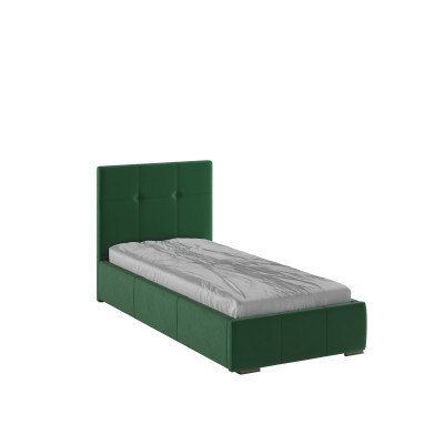 Рио Кровать интерьерная 900 изумруд квадрат, ортопед