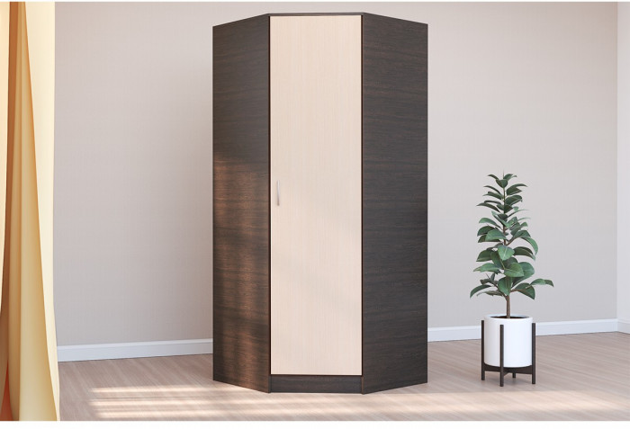 Кэт-7 Шкаф угловой (Крафт золотой / Графит)