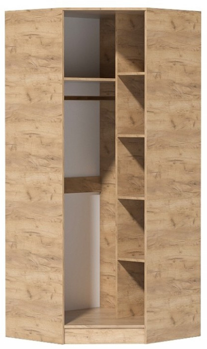 Кэт-7 Шкаф угловой (Крафт золотой / Графит)